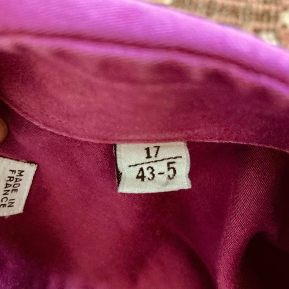 Vintage magenta Christian Dior button-down shirt - Picture 5 of 7